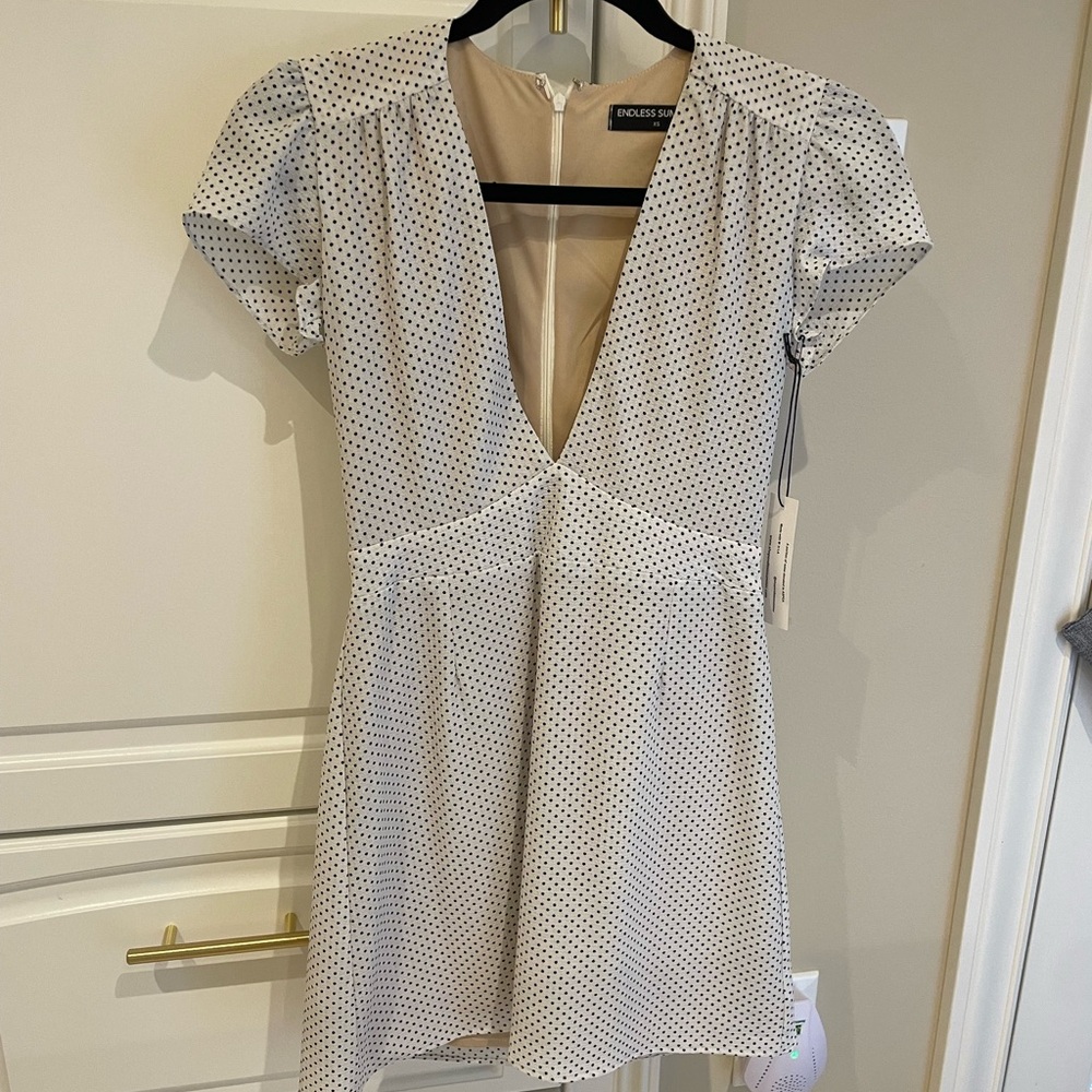 Mini polka dot dress